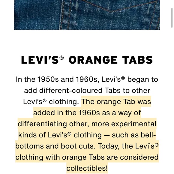 SOLD Collectible Levi’s orange tab - Picture 2 of 6